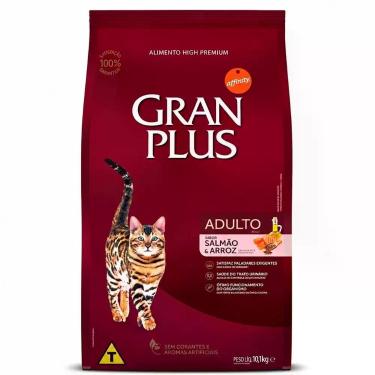 Imagem de Ração GranPlus Menu Gatos Adultos Salmão e Arroz 10,1kg Premium Especi