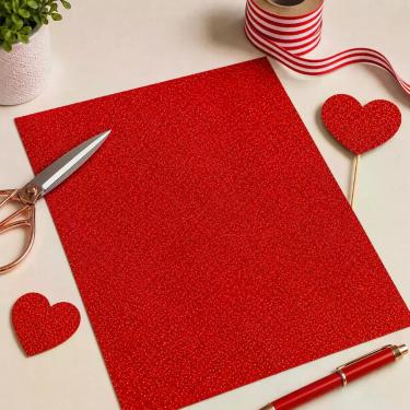 Imagem de Papel Glitter A4 250g Mundoware 10 Folhas para Papelaria Criativa Arte