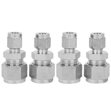 Imagem de Compra Maluca Coadaptador, fácil instalação, prático adaptador de virola dupla reta, tubo DuOil PGas ("$(1/4-Bluef1/2)
