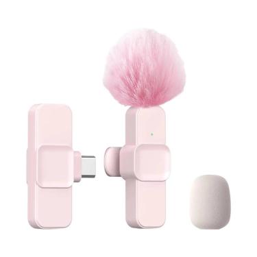 Imagem de Microfone Lavalier Sem Fio Portátil Mini Para iPhone Android PC Câmera