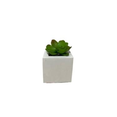Imagem de Kit 4 Vasos Decorativos de Gesso Texturizado | para Suculentas, Cactus e Plantas Artificiais Decorativas | Decoração para Casa e Sala(4XMODELO3)