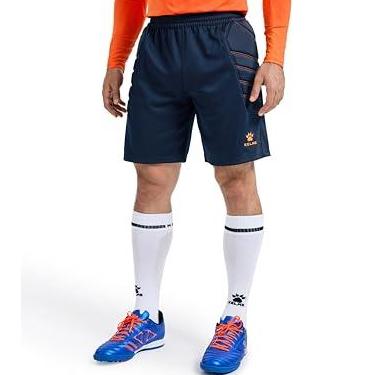Imagem de KELME Shorts de goleiro acolchoado para homens, mulheres Goleiro calça de futebol ao ar livre, calça de proteção preta adulto azul laranja médio