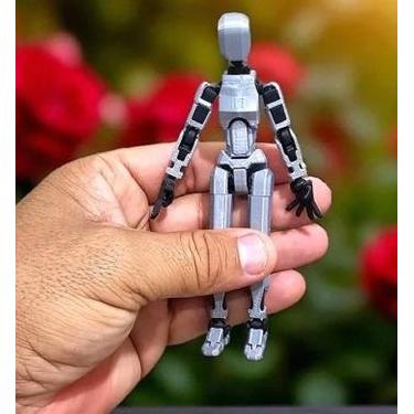 Imagem de Boneco Dummy 13 Brinquedo Robô Multiarticulado Impresso Em 3D - 14cm P