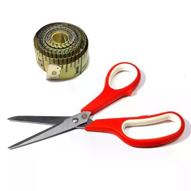 Imagem de Tesoura Costur Cabo Plástico 19cm Para Costura Mais Fita Métrica Cor A