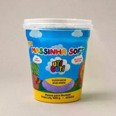 Imagem de Massa De Modelar Massinha Soft 500g UTI GUTI, Roxo