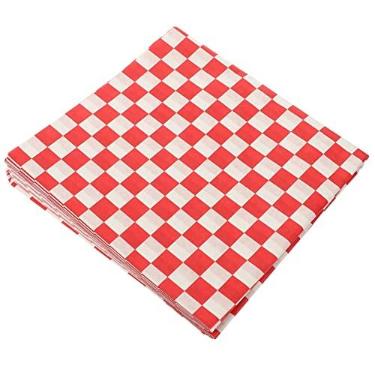 Imagem de Hemoton 24 Unidades Papel Absorvente De Óleo Cera De Queijo Tecido De Embrulho Para Piquenique Invólucro De Forros De Cesta De Alimentos Papel Resistente a Gordura Frito Torta Sanduíche
