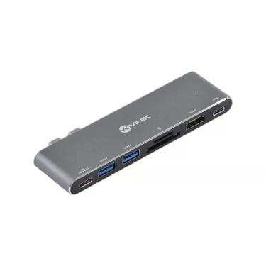 Imagem de Hub HC-72 7 em 2 com HDMI Thunderbolt 3 PD 100W USB 3.0 SD TF e Power Delivery 100W Vinik