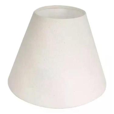 Imagem de Cúpula para Abajur luminaria 13x8x17cm de Tecido Algodão soquete Nacio