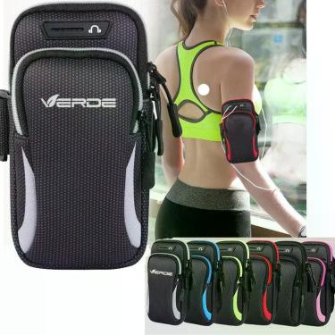 Imagem de Pochete Fitness Bolsa De Braço Para Celular Braçadeira Titular Do Tele