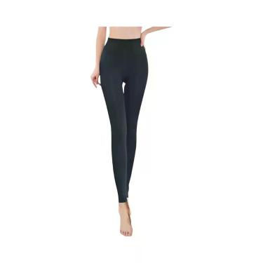 Imagem de Leggings Femininas Forradas Com Lã De Pérola, Calças Térmicas Grossas 