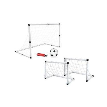 Imagem de Mini Trave de Futebol Infantil 2 em 1 - Dmtoys 5937 - Dm Toys