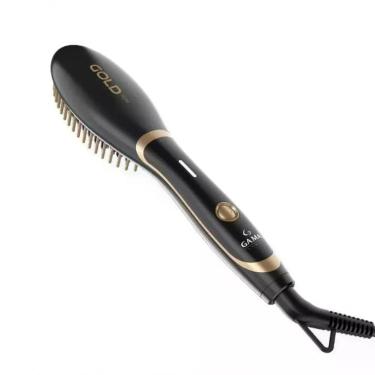 Imagem de Escova Alisadora Gama Gold Ion Mini Preto Bivolt - GA.MA ITALY