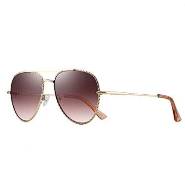 Imagem de Óculos de Sol Feminino Elegante Moda Clássica Aviador FENCHI com Proteção Uv400 (C3)