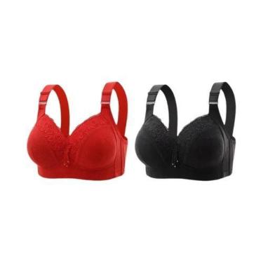 Imagem de Bralette de Renda Plus Size - Decote V Profundo - Lingerie Sexy, 36, 2