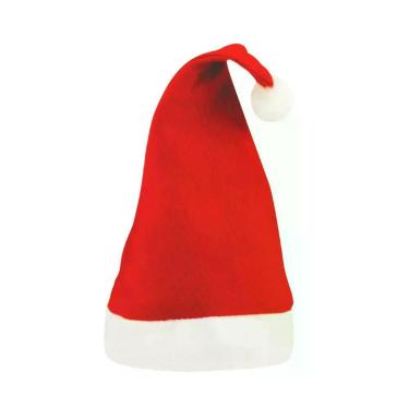 Imagem de Gorro de Papai Noel Feltro Prime Tamanho Único Adulto 37cm X 29cm 1 Unidade Vermelho Yangzi