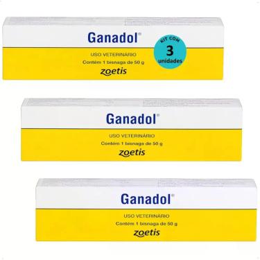 Imagem de Pomada ganadol fort dodge zoetis 50g kit com 3