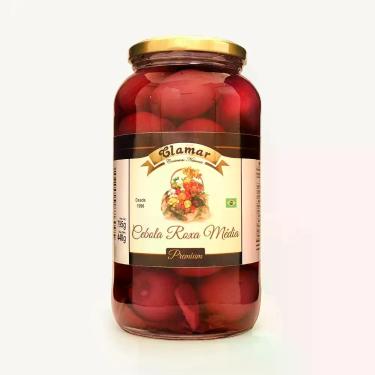 Imagem de Pickles de Cebola Roxa Clamar 585g Conserva