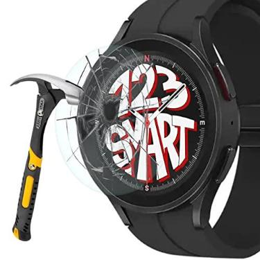 Imagem de 3x Película de Vidro Temperado Marca 123Smart Compativel com Galaxy Watch 5 PRO 45mm SM-R920 R925 LTE 245/245 music/GTR 47mm