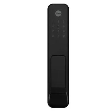 Imagem de Fechadura Digital Biometria Senha Cartão Yale Solis Preta
