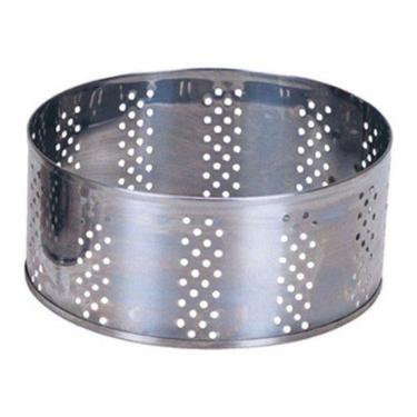 Imagem de Forma para queijo frescal inox vazada sem tampa 1kg a 1,5kg zatti