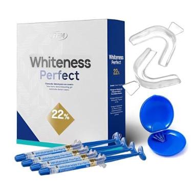 Imagem de Kit Clareador Dental Uso Caseiro Whiteness Perfect 22% Fgm