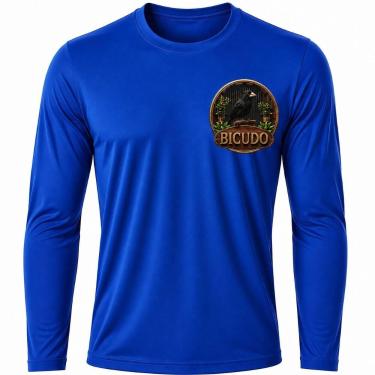 Imagem de Camisa Uv +50 Pássaro Bicudo - Proteção Solar cor:Azul RoyalTamanho:GG