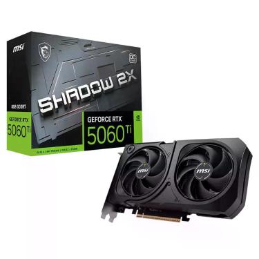 Imagem de Placa de Vídeo MSI RTX 5060 TI Shadow 2X OC Plus 8Gb 128Bits PCIE 8139
