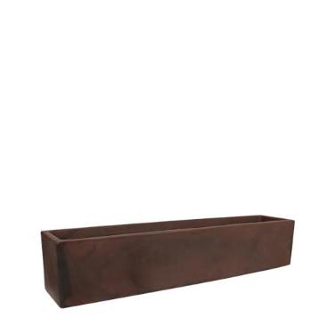 Imagem de Vaso Floreira Jardineira Cubo 80 x 20 cm Antique Rusty VASART