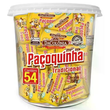 Imagem de Paçoca Tradicional DaColônia Balde 54 un 756g Sem Glúten