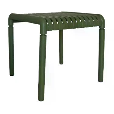 Imagem de Mesa Lateral E De Apoio Quadrada Área Externa Outdoor Gávea Rivatti Polipropileno Verde Proteção Uv