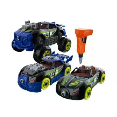 Imagem de Brinquedo Infantil Carrinho Turbo Tools Mustang/Bugatti 3 em 1 com Fer