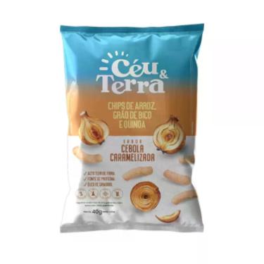 Imagem de Chips De Arroz Cebola Caramelizada Sem Glúten - Céu & Terra 40g