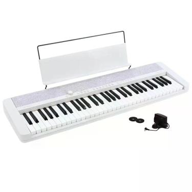 Imagem de Teclado Musical Casio Casiotone Cts1 We 61 Teclas Branco