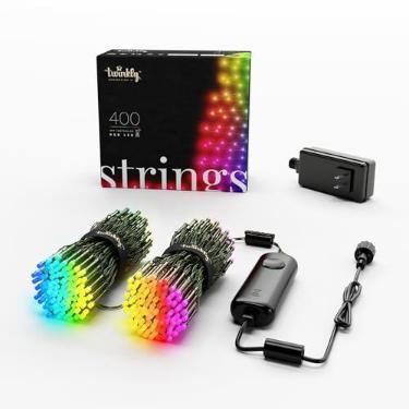 Imagem de Twinkly Luzes Led de Corda Inteligente de 105 Pés Controladas por Aplicativo com Leds 400 Aww - Conectividade Wi-Fi e Bluetooth, Sincronização com Música, Uso Interno/Externo(Ip44) Compatível com Goog