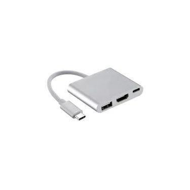 Imagem de Adaptador USB-C para HDMI, USB C e USB A, MD9, Alumínio - 7750