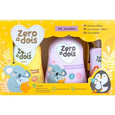 Imagem de Zero a dois, Kit de higiene infantil - Shampoo 250ml / Condicionador 250ml / Colônia 60ml