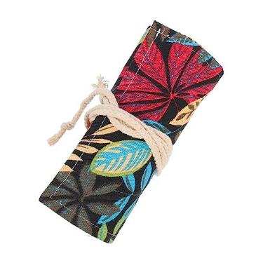 Imagem de Sewroro Bolsa De Lápis De Rolo Bolsa De Lápis De Lona Lápis A Granel Para Armazenamento De Lápis Organizador De Canetas De Desenho Animado Homens E Mulheres Japão