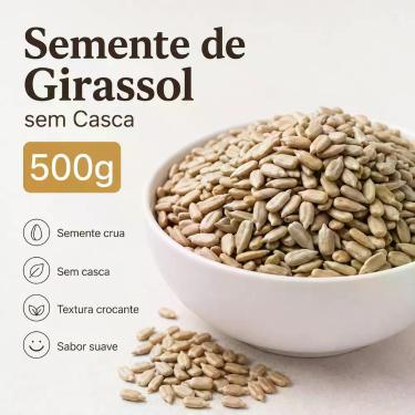 Imagem de Semente de Girassol sem Casca a Granel Crocante Sabor Suave Quantidade