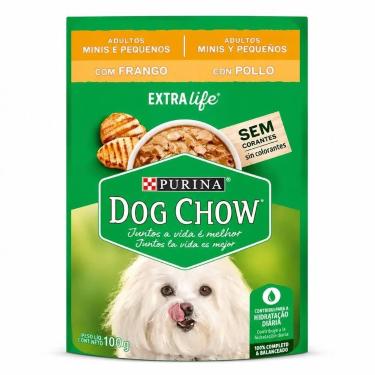 Imagem de Dog Chow Adulto Frango e Arroz 85g Alimento Úmido Completo Para Cães A