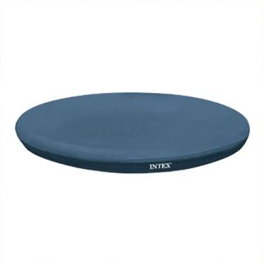 Imagem de INTEX Capa de Proteção para Piscina Easy Set Redonda 10 pés com Cordão de Fixação e Furos de Drenagem