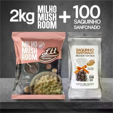 Imagem de Combo milho mushroom SP 2kilo com saquinho sanfonado - lttalimentos