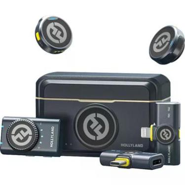 Imagem de Microfone Hollyland Lark M2 Duo Kit Duplo P/ 2 Pessoas Sem Fio