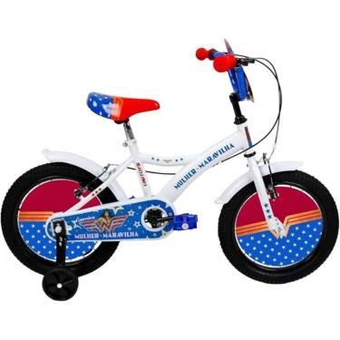 Imagem de Bicicleta Infantil Mulher Maravilha - Aro 16 - UNITOYS
