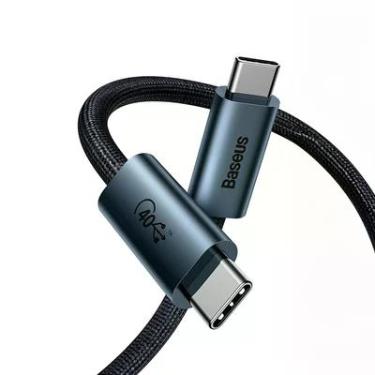 Imagem de Cabo Usb Tipo C Thunderbolt 4 Baseus 40 Gpbs Pd 100w Vídeo 8k Com 1 Metro