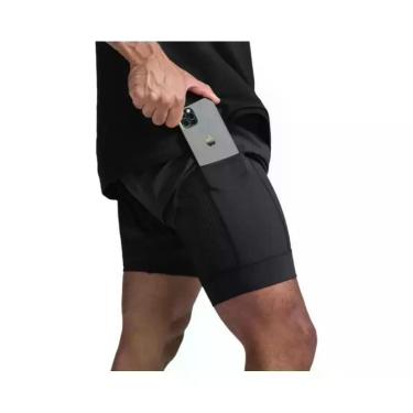 Imagem de Shorts Masculinos 2 Em 1 De Secagem Rápida, Respiráveis, De Camada Dup