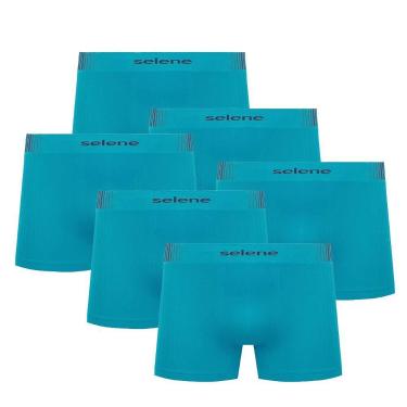 Imagem de Kit Com 6 Cuecas Boxer Box Infantil Juvenil Em Microfibra Sem Costura 