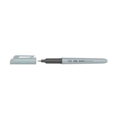 Imagem de Brush Metallic Cis Marcador Artístico - Unidade, Prata