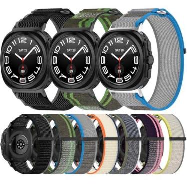 Imagem de Pulseira de Nylon Strap Compatível com Samsung Galaxy Watch 7 Ultra (6 - Roxo-rosa)