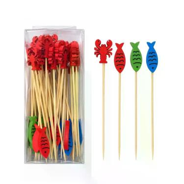 Imagem de Palito Aperitivo Marine Bambu 12cm C/50 33882 Tuut