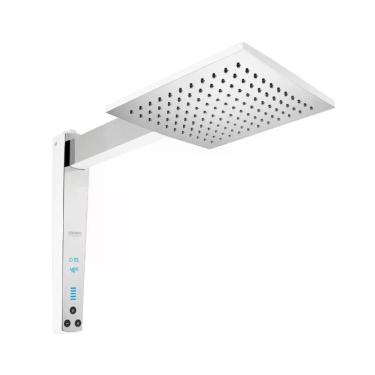 Imagem de Chuveiro Digital Acqua Century Comando Eletrônico 7500W Pressão 10 a 400kPa Branco Cromado Lorenzetti 220V